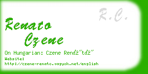 renato czene business card